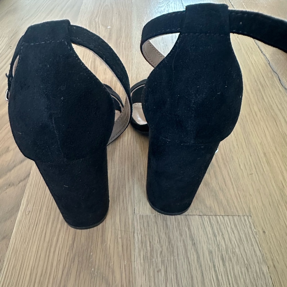NEW Rohb by Joyce Azria Monaco High Block Heel Ankle Strap Sandal (Black) Size 6 - Picture 8 of 10
